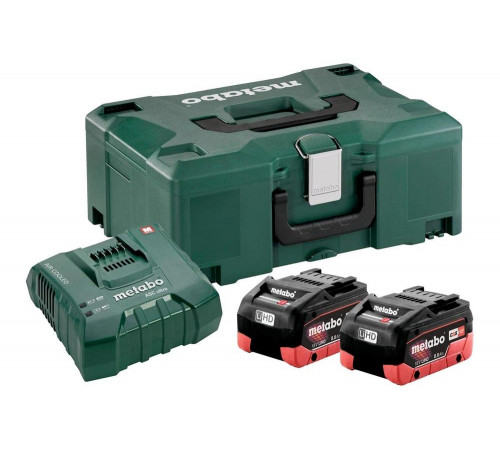 Набор Basic-Set (2 аккумулятора LiHD 8.0 Ач/18В+зарядное устройство ASC Ultra+Metaloc) Metabo 685131000 Набор Basic-Set (2 аккумулятора LiHD 8.0 Ач/18В+зарядное устройство ASC Ultra+Metaloc) Metabo 685131000