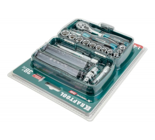 KRAFTOOL Universal-38 38 предм., Универсальный набор инструмента (27970-H38) KRAFTOOL Universal-38 38 предм., Универсальный набор инструмента (27970-H38)