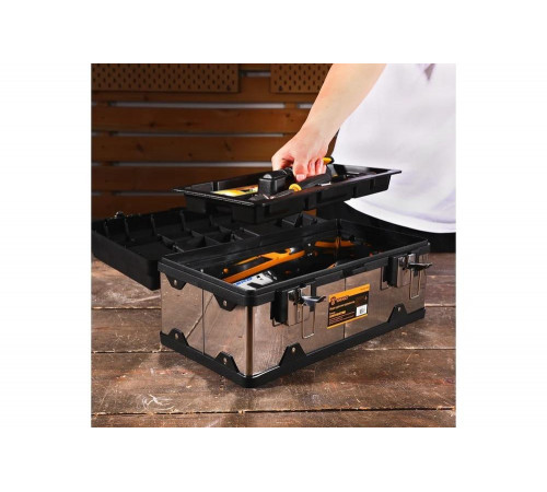 Ящик для инструментов DEKO Tool box 18M 41x23x19 см 085-3002 Ящик для инструментов DEKO Tool box 18M 41x23x19 см 085-3002