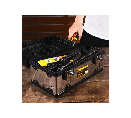 Ящик для инструментов DEKO Tool box 18M 41x23x19 см 085-3002 Ящик для инструментов DEKO Tool box 18M 41x23x19 см 085-3002