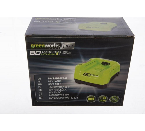 Зарядное устройство (2 А*ч/ 4 А*ч; 80 В) G80C Greenworks 2902507 Зарядное устройство (2 А*ч/ 4 А*ч; 80 В) G80C Greenworks 2902507