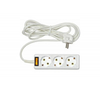 Бытовой удлинитель Rucelf 3 гн. ПВС 3х0,75 арт. RU-03-375-05KZG 00-00005462