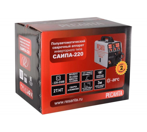 Сварочный полуавтомат Ресанта САИПА-220 (MIG/MAG)
