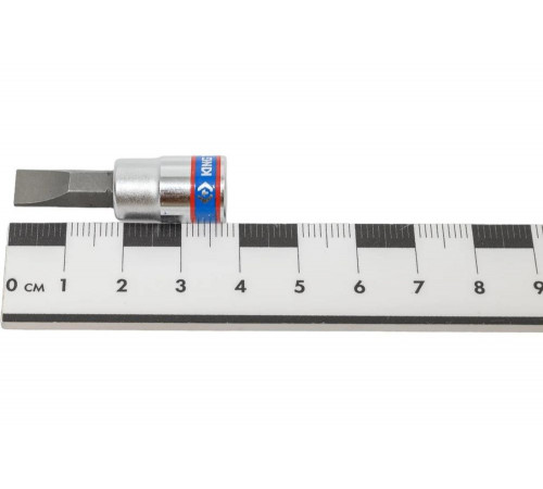 Головка-бита торцевая, 1/4", Slotted, 7,0х1,2 мм, L=37 мм KING TONY 203207 Головка-бита торцевая, 1/4", Slotted, 7,0х1,2 мм, L=37 мм KING TONY 203207
