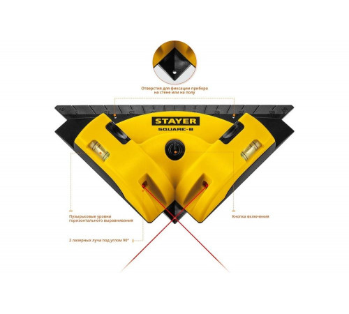 STAYER угольник электронный для кафеля SQUARE-8 34928 STAYER угольник электронный для кафеля SQUARE-8 34928