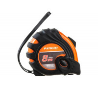 Рулетка, ударопрочный корпус, обрезиненная, 8м PATRIOT MTP-8 350005008