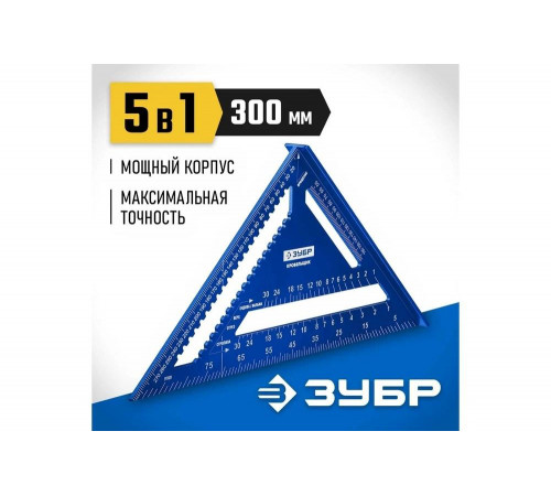 ЗУБР 300 мм, 5-в-1, угольник кровельный Кровельщик 34391-30 Профессионал ЗУБР 300 мм, 5-в-1, угольник кровельный Кровельщик 34391-30 Профессионал