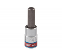 Насадка бита торцевая Hex 1/4", 1/4"DR, L = 37 мм KING TONY 203508S
