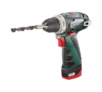 Аккумуляторная дрель-шуруповерт Metabo PowerMaxx BS 12 В, 2х2 Ач, Li-Ion, LC40, патрон, кейс 600080500