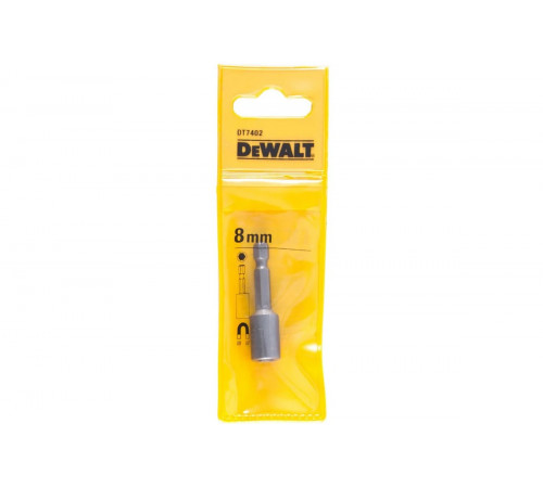 Торцевая головка 6-гранная (8 мм; 1/4") DEWALT DT 7402