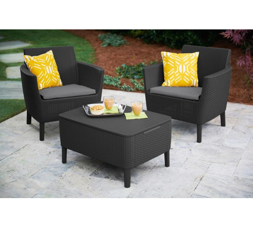 Комплект мебели Keter Salemo balcony set графит 17205935ГР
