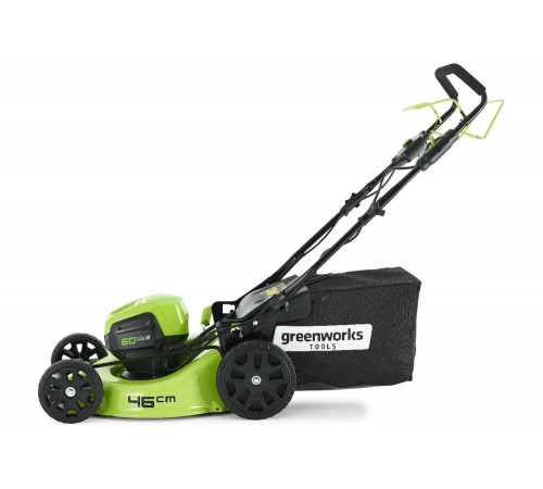 Самоходная аккумуляторная газонокосилка GreenWorks GD60LM46SPK4 60V 2502907UB Самоходная аккумуляторная газонокосилка GreenWorks GD60LM46SPK4 60V 2502907UB