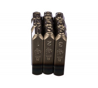 Набор ударных клейм (8 мм, цифры, 9 предметов) KING TONY 11409SQ08