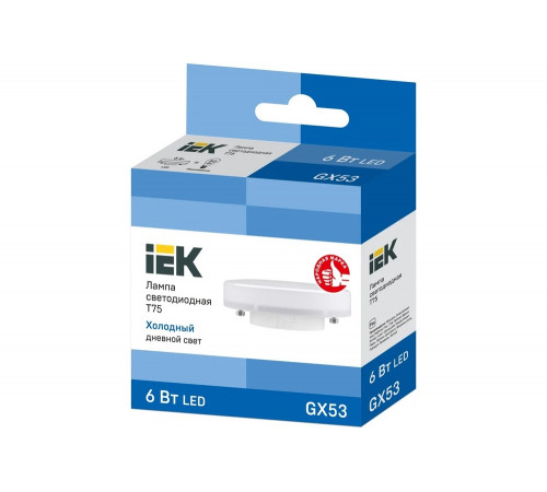 Инновационная лампа IEK LLE-T80-6-230-65-GX53 Инновационная лампа IEK LLE-T80-6-230-65-GX53