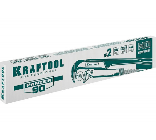 KRAFTOOL №2, прямые губки, ключ трубный PANZER-90 2734-15_z02
