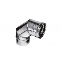 Колено Ferrum 0.5 мм, 90 гр, ф 100 мм f2401