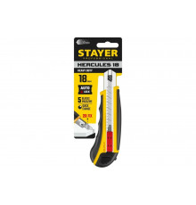 Нож с автозаменой STAYER Hercules-18 18 мм  09165_z01