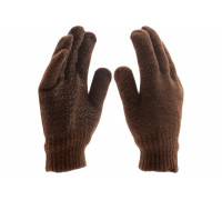 Трикотажные двойные перчатки Сибртех верблюжья и овечья шерсть, ПВХ покрытие 68635