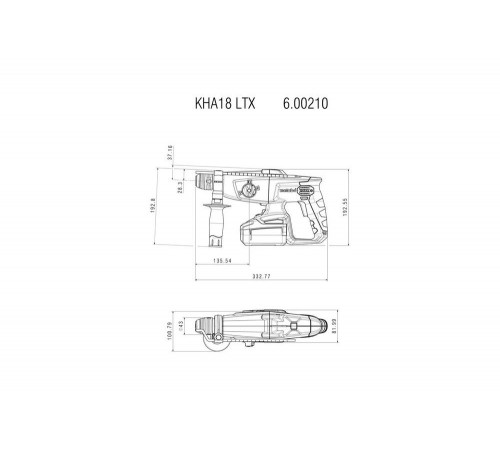 Аккумуляторный перфоратор Metabo KHA 18 LTX 600210650 Аккумуляторный перфоратор Metabo KHA 18 LTX 600210650