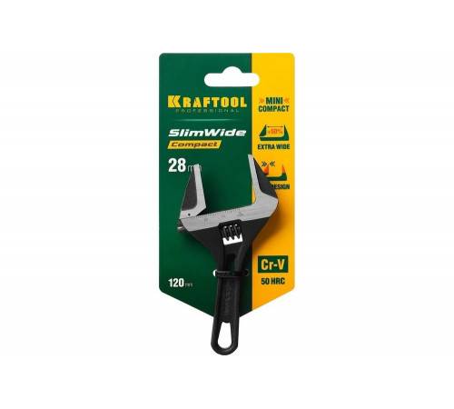 Разводной ключ KRAFTOOL SlimWide Compact, 120 / 28 мм, 27266-15 Разводной ключ KRAFTOOL SlimWide Compact, 120 / 28 мм, 27266-15