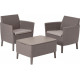 Комплект мебели балконная серия Salemo balcony set коричневый 236845
