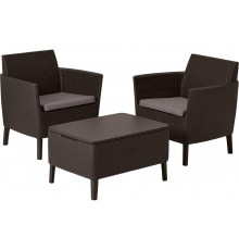 Комплект мебели балконная серия Salemo balcony set коричневый 236845