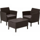 Комплект мебели балконная серия Salemo balcony set коричневый 236845
