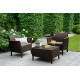 Комплект мебели балконная серия Salemo balcony set коричневый 236845