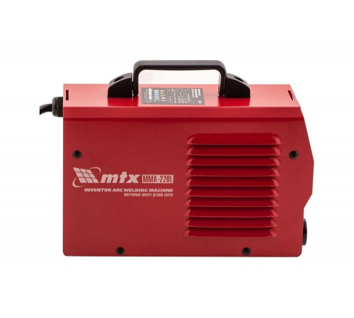Аппарат инверторной дуговой сварки MTX MMA-220L, 220 А, ПВ60%, 1,6-5,0 мм 94385