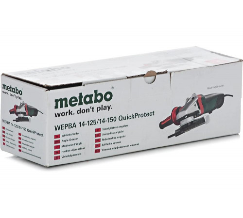 Угловая шлифмашина Metabo WEPBA 14-150 QuickProtect 600322000 Угловая шлифмашина Metabo WEPBA 14-150 QuickProtect 600322000