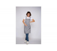 Водоотталкивающий универсальный фартук с люверсами Экосети светло-серый ФЛЮВСС7570