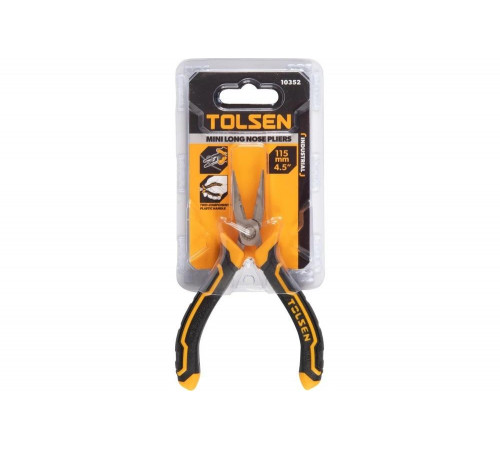 Пассатижи тонконосые мини TOLSEN GRIPro 115 мм TT10352 Пассатижи тонконосые мини TOLSEN GRIPro 115 мм TT10352
