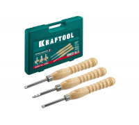 Набор ручных резцов по дереву KRAFTOOL Precision-3 3 шт 18369