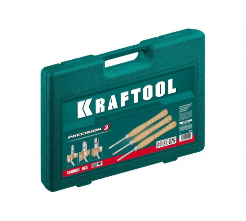 KRAFTOOL 3 шт., набор ручных резцов по дереву Precision-3 18369 KRAFTOOL 3 шт., набор ручных резцов по дереву Precision-3 18369