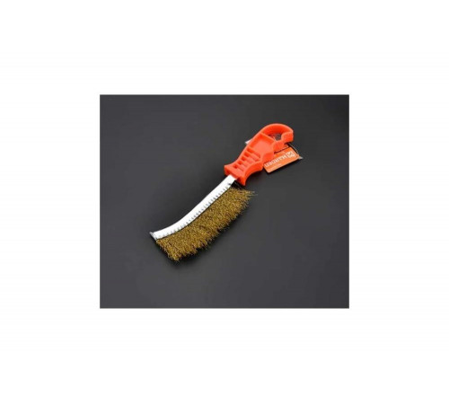 Ручная металлическая щетка HARDEN медное покрытие, 225 mm. 620140 Ручная металлическая щетка HARDEN медное покрытие, 225 mm. 620140