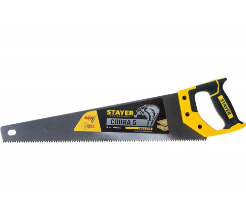 STAYER 5 TPI, 450 мм, ножовка по дереву (пила) COBRA 5 1506-45_z02 Professional STAYER 5 TPI, 450 мм, ножовка по дереву (пила) COBRA 5 1506-45_z02 Professional
