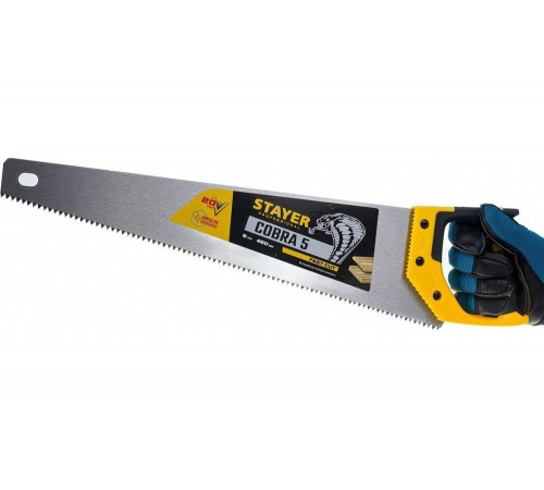 STAYER 5 TPI, 450 мм, ножовка по дереву (пила) COBRA 5 1506-45_z02 Professional STAYER 5 TPI, 450 мм, ножовка по дереву (пила) COBRA 5 1506-45_z02 Professional