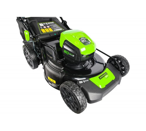 Аккумуляторная газонокосилка GREENWORKS GC82LM46SPK5 (2502507UB) Аккумуляторная газонокосилка GREENWORKS GC82LM46SPK5 (2502507UB)