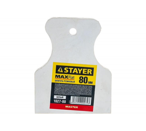STAYER 80 мм, белый, шпатель резиновый 1027-80