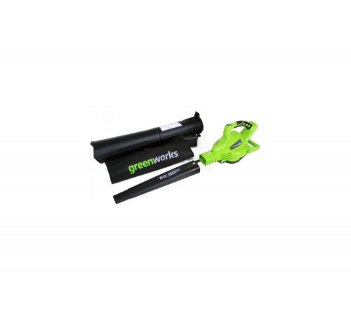 Аккумуляторный бесщеточный воздуходув/пылесос Greenworks GD40BV 24227