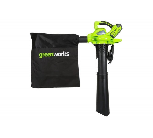 Аккумуляторный бесщеточный воздуходув/пылесос Greenworks GD40BV 24227