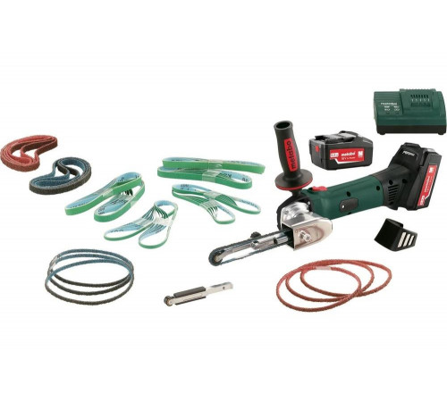 Машинка шлифовальная ленточная METABO BF 18 LTX Set 90 (600321880) Машинка шлифовальная ленточная METABO BF 18 LTX Set 90 (600321880)