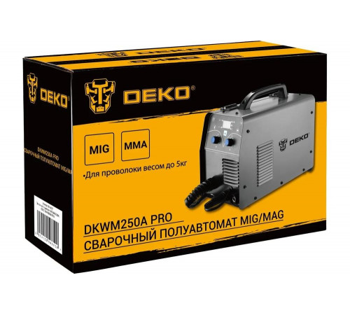 Сварочный полуавтомат DEKO DKWM250A PRO MIG/MAG 250А 051-4687 Сварочный полуавтомат DEKO DKWM250A PRO MIG/MAG 250А 051-4687