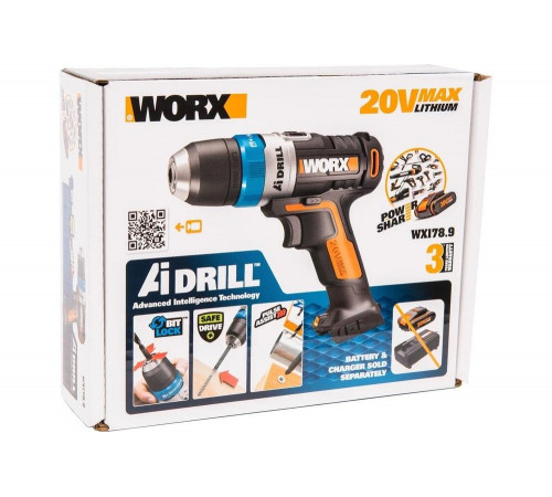 Аккумуляторная дрель-шуруповерт WORX AiDrill WX178.9 Аккумуляторная дрель-шуруповерт WORX AiDrill WX178.9