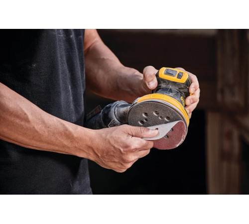 Аккумуляторная эксцентриковая шлифмашина Dewalt DCW210NT, 18 В, 125 мм, 12000 кол/мин, без АКБ и ЗУ, в кейсе TSTAK DCW210NT-XJ