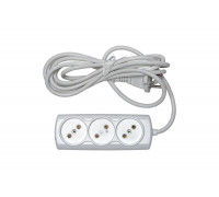 Бытовой удлинитель 3 гн. ПВС 2х075 RUCELF RU-03-275-05S