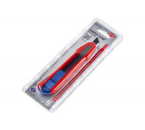 Укомплектованный дисплей KNIPEX CutiX нож универсальный KN-9010165BK 12 шт. KN-001801V44 Укомплектованный дисплей KNIPEX CutiX нож универсальный KN-9010165BK 12 шт. KN-001801V44