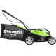 Газонокосилка аккумуляторная GreenWorks 40V, 35 см, c 1хАКБ 2 Ач c USB и ЗУ 2501907USB2