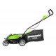 Газонокосилка аккумуляторная GreenWorks 40V, 35 см, c 1хАКБ 2 Ач c USB и ЗУ 2501907USB2