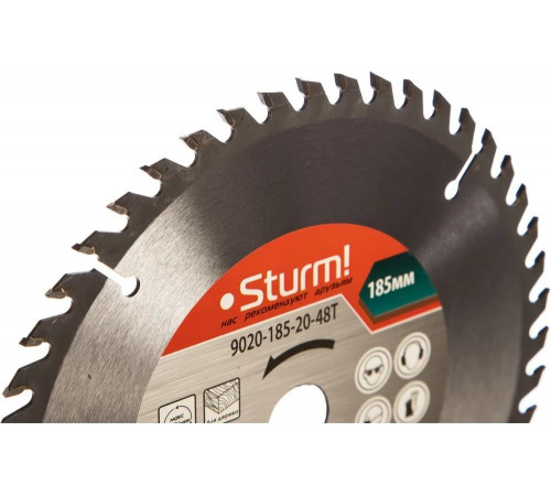 Диск пильный по дереву (185х20 мм; 48T) Sturm 9020-185-20-48T Диск пильный по дереву (185х20 мм; 48T) Sturm 9020-185-20-48T